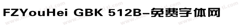 FZYouHei GBK 512B字体转换